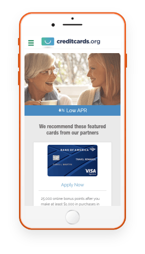 Creditcards.org in iphone